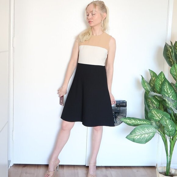 NEW Zara Color-block A-silhouette Sleeveless Dress - Picture 6 of 8